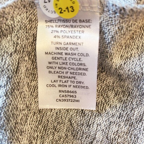 Caslon Cozy Tie Waist Peplum Knit Top in Grey Heather Casual Cozy Women's Size S - Picture 8 of 9